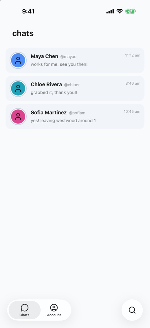 chats with three drivers